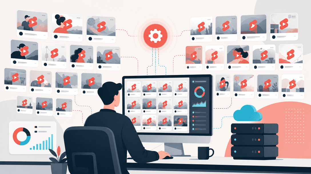 Manage 100+ YouTube Shorts Channels for Clients
