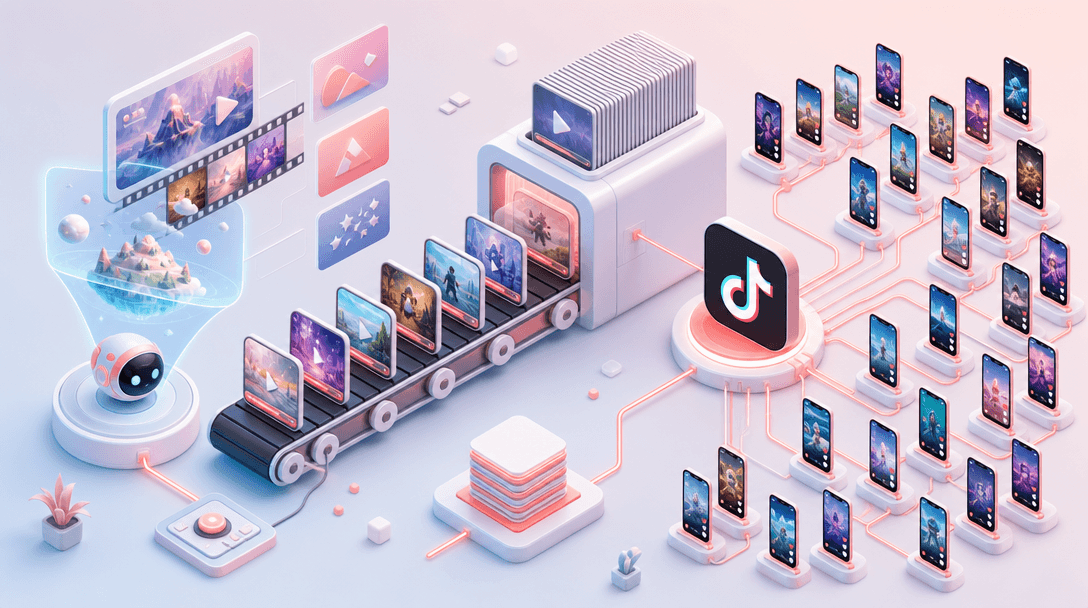 Distribute 100 Sora AI Videos on TikTok