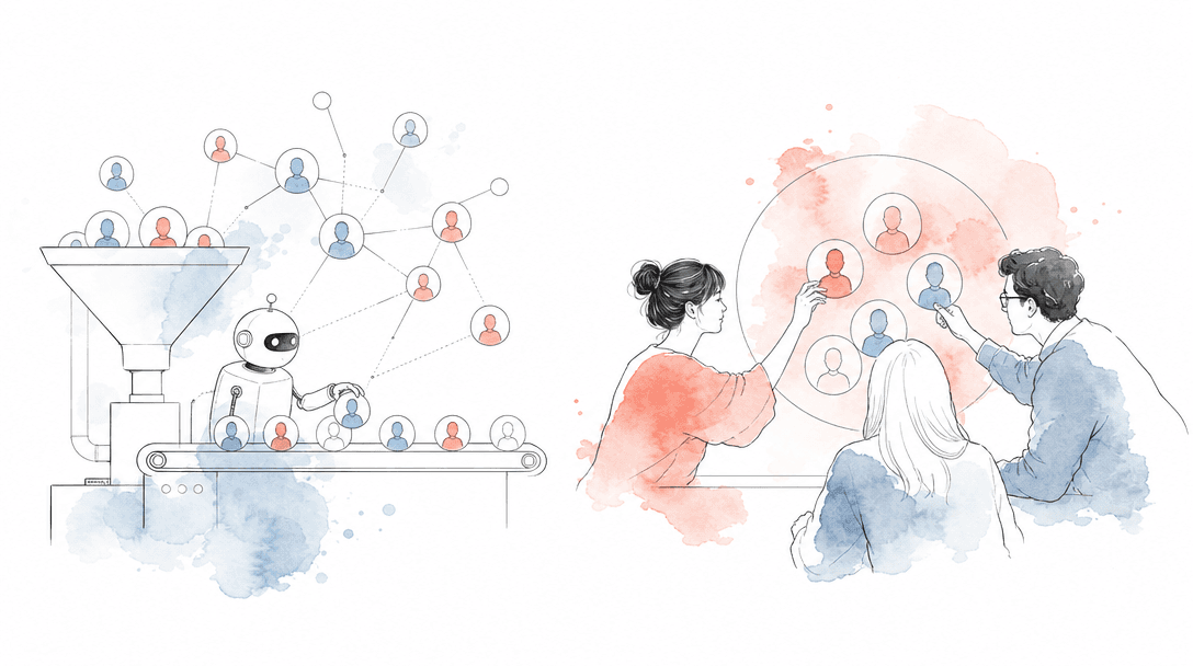 Programmatic vs Human-in-the-Loop Social