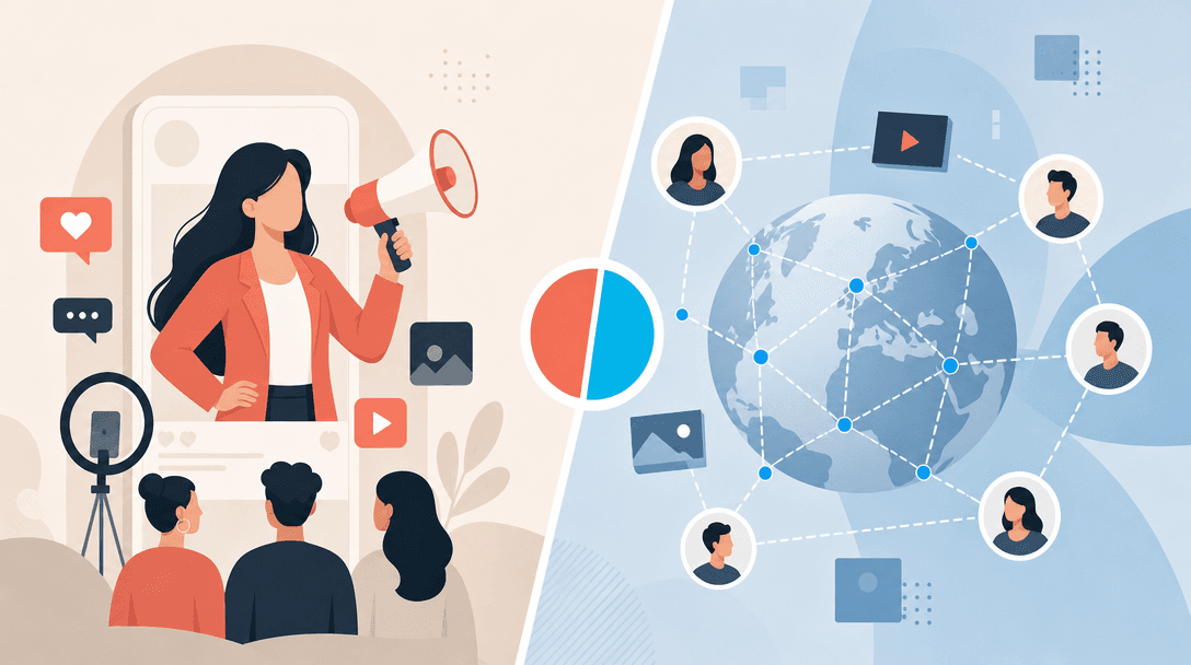 Influencer Agency vs Distribution Network