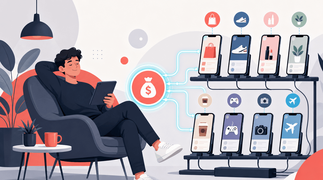 Passive Income Running Multiple Phones for Brands