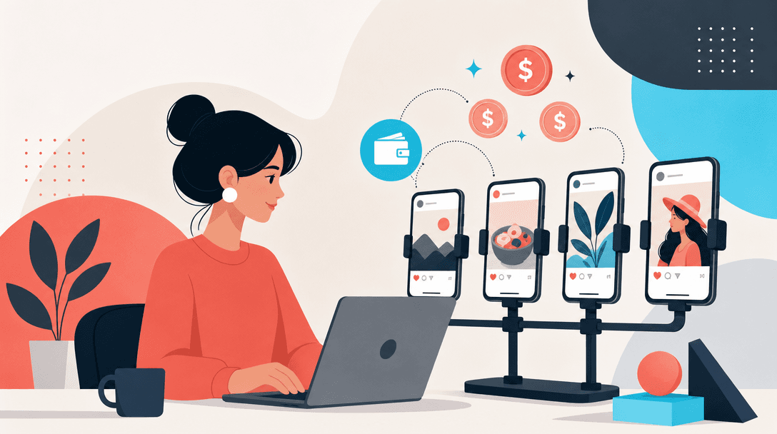 Earn Managing Phones for Social Posting