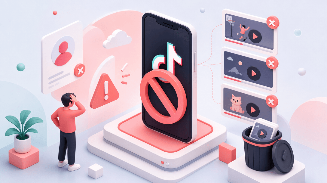 TikTok Account Banned for Reposting Videos?