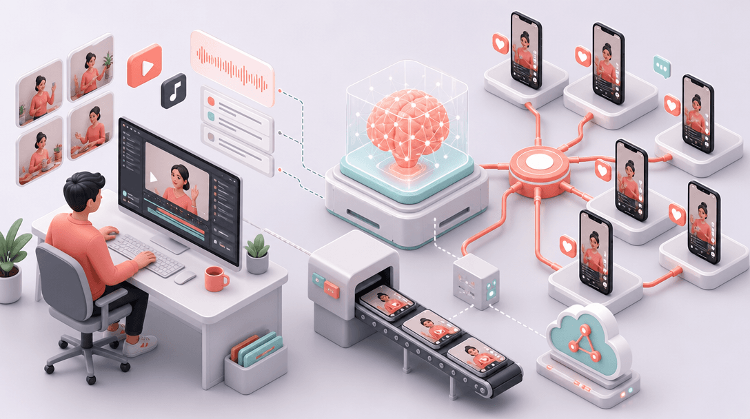 Distribute Captions AI Videos on TikTok at Scale