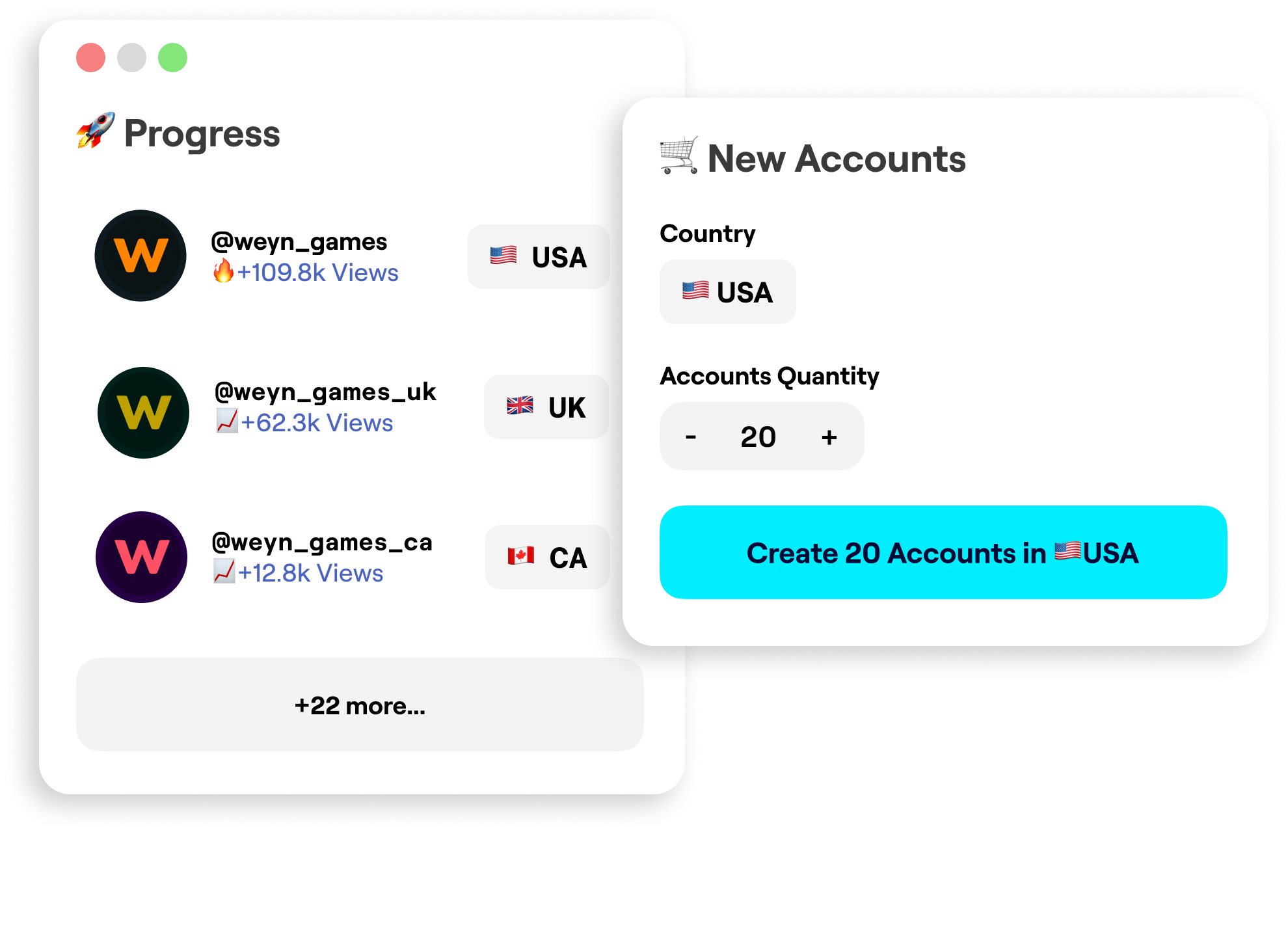 Create and manage accounts in bulk on TokPortal